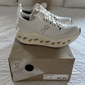 On Cloudsurfer Max White Sneakers